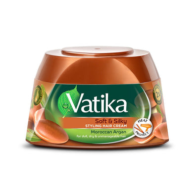 Sale Vatika Naturals Soft & Silky Styling Hair Cream with Moroccan Argan 140ml