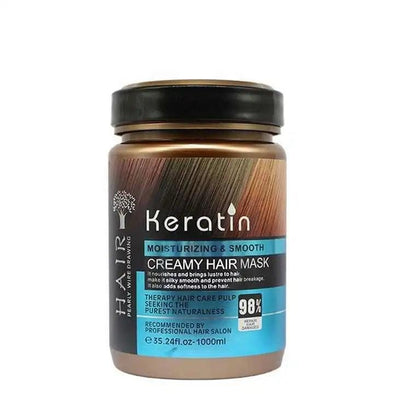 Keratin Moisturizing &amp; Smooth Creamy Hair Mask – 1000ml