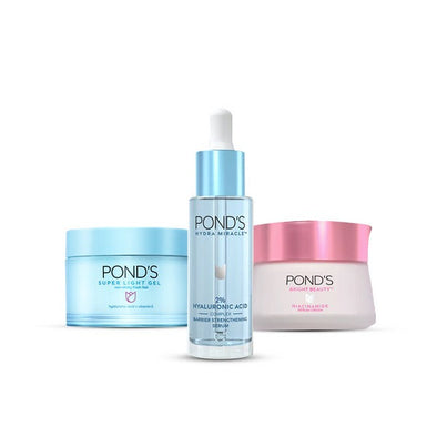 Miracle Barrier Strengthening Serum+P HydraOND'S Super LBundle-POND'sight Gel 50G+Ponds Bright Beauty Day Cream 50g