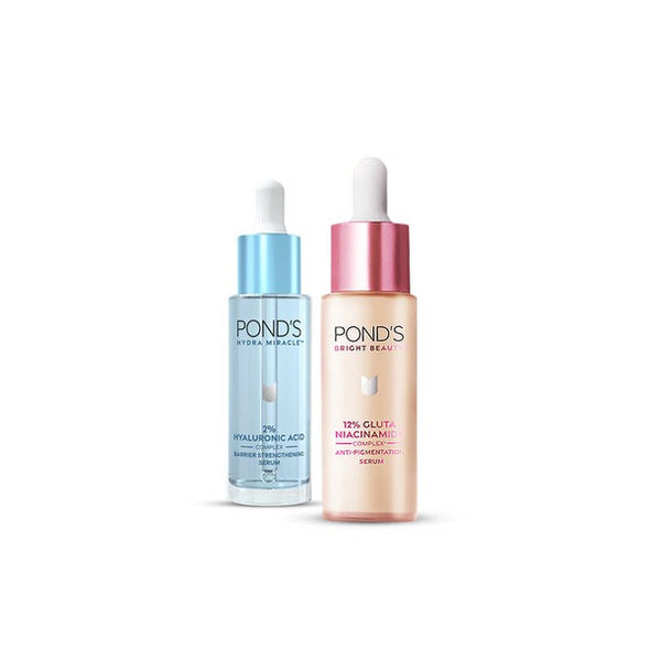 Bundle - Pond's Bright Beauty Anti-Pigmentation Serum - 15ml + POND's Hydra Miracle Barrier Strengthening Serum - 15ml  (1)1 total reviews