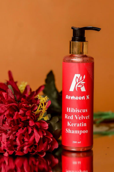 ArmeenX Hibiscus Red Velvet Keratin Shampoo