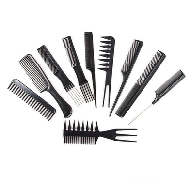 10-Piece Professional Hair Comb Set