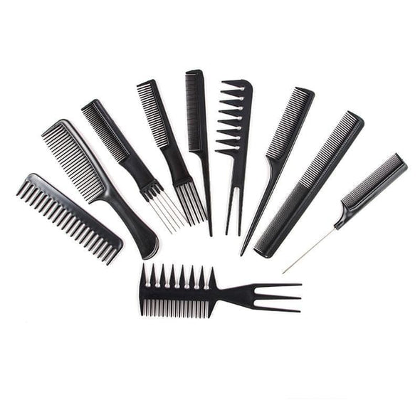 10-Piece Professional Hair Comb Set