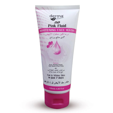 Derma Clean 3D Pink Fluid Face Wash - 120ml