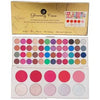 Glowing Face Eyeshade with Highlighter and Blush 48 Eyeshadow & 10 Highlighters
