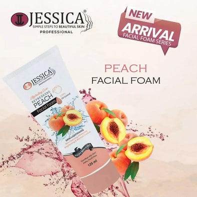 Jessica Refreshing Peach Facial Foam - 125ml